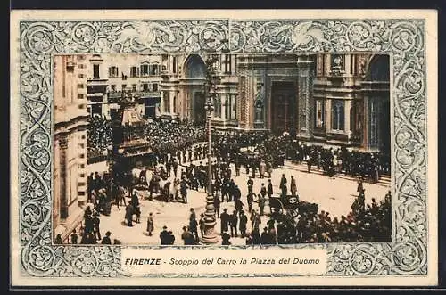 AK Firenze, Scoppio del Carro in Piazza del Duomo