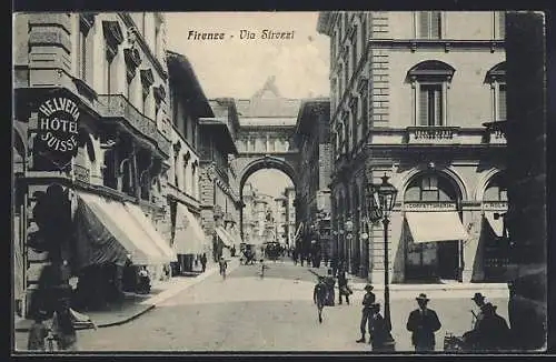 AK Firenze, Via Strozzi & Hotel Suisse