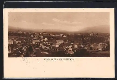AK Kiralháza, Ortsansicht aus der Vogelschau