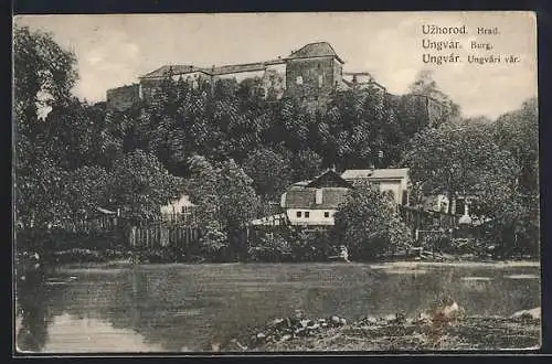 AK Ungvar, Blick auf die Burg