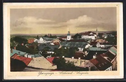 AK Uzhorod, Ortsansicht aus der Vogelschau