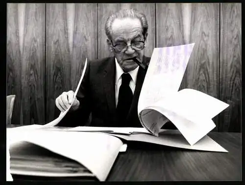 Fotografie SPD-Fraktionsvorsitzender Herbert Wehner