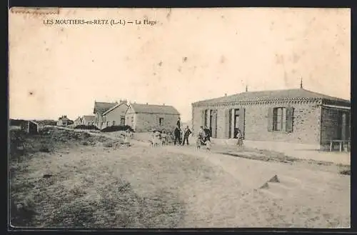 AK Les Moutiers-en-Retz, La Plage