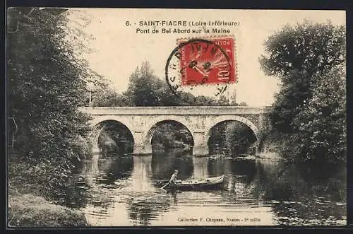 AK Saint-Fiacre /L.-Inf., Pont de Bel-Abord sur la Maine