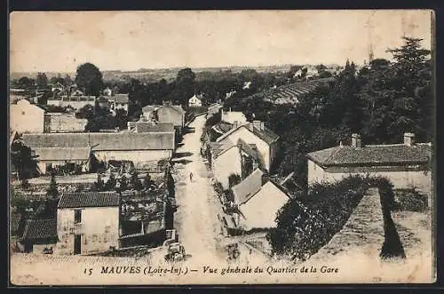 AK Mauves /L.-Inf., Vue generale du Quartier de la Gare