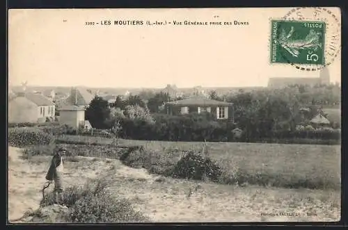 AK Les Moutiers /L.-Inf., Vue generale prise des Dunes