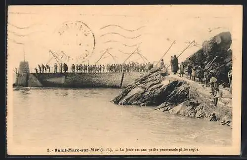 AK Saint-Marc-sur-Mer, La Jetee est une petite promenade pittoresque