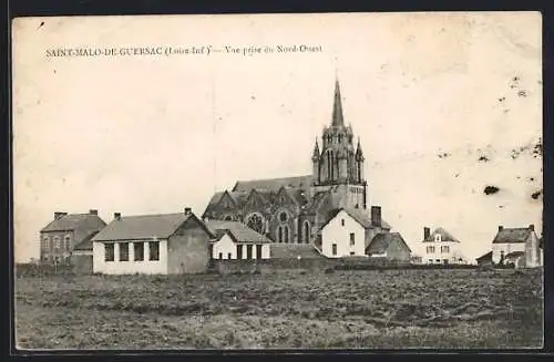 AK Saint-Malo-de-Guersac, Vue prise du Nord-Ouest