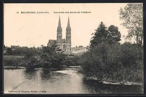 AK Machecoul /Loire-Inf., Vue prise des bords du Falleron