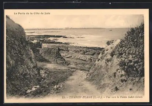 AK Tharon-Plage /L.-I., Vue vers la Pointe Saint-Gildas