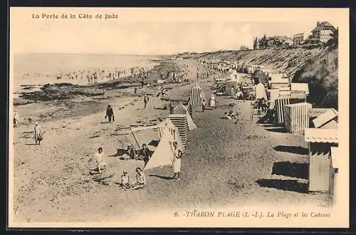 AK Tharon Plage /L.-I., La Plage et les Cabines