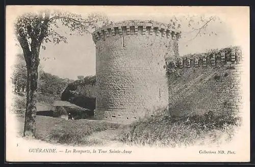 AK Guerande, Les Remparts, la Tour Sainte-Anne