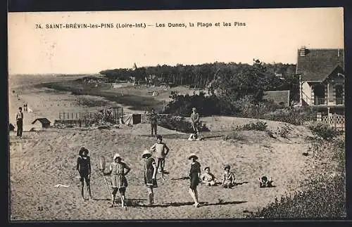 AK Saint-Brevin-les-Pins /Loire-Inf., Les Dunes, la Plage et les Pins