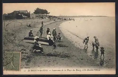 AK St-Brévin-les-Pins, Panorama de la Plage du Bourg à St-Brevin-l`Ocean