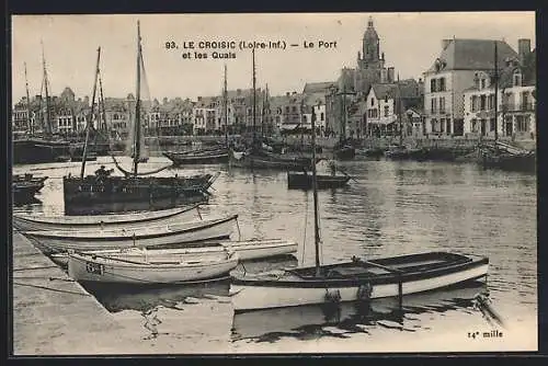 AK Le Croisic /Loire-Inf., Le Port et les Quais