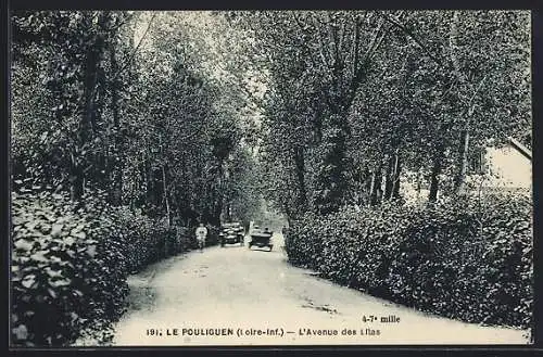 AK Le Pouliguen /Loire-Inf., L`Avenue des lilas