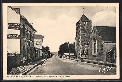 AK Saint-Brévin-les-Pins, Avenue de l`Eglise et de la Plage