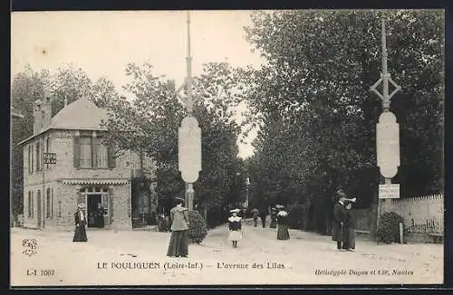 AK Le Pouliguen /Loire-Inf., L`avenue des Lilas