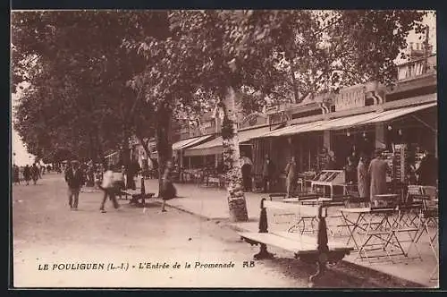 AK Le Pouliguen, L`Entrée de la Promenade