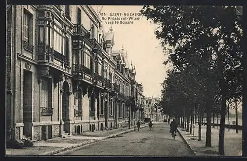 AK Saint-Nazaire, Boulevard Président-Wilson vers le Square