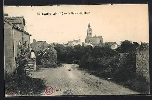 AK Savenay /Loire-Inf., Le Chemin du Rocher