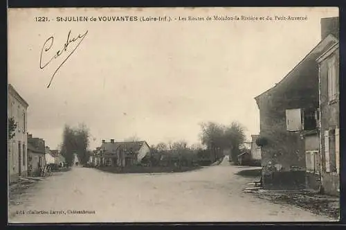 AK St-Julien-de-Vouvantes, Les Routes de Moisdon-la-Rivière et du Petit-Auverné