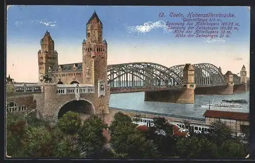 AK Köln, Hohenzollernbrücke