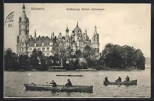 AK Schwerin / Mecklenburg, Grossherzogliches Schloss, Südostseite