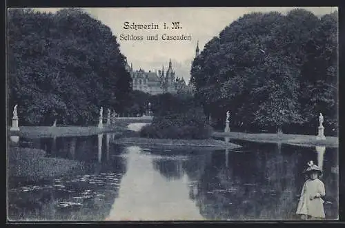 AK Schwerin i. M., Schloss und Cascaden