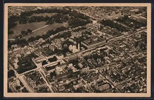 AK München-Au, Fliegeraufnahme, Teilbild ab Siegestor, Ludwigstrasse