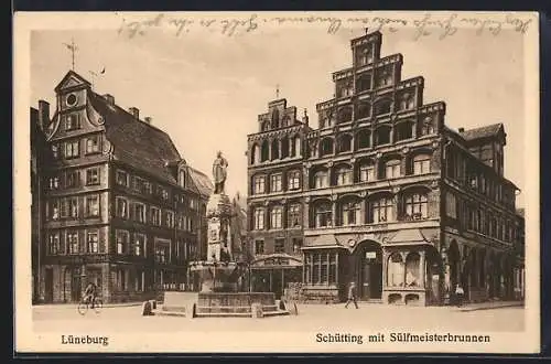 AK Lüneburg, Schütting mit Sülfmeisterbrunnen