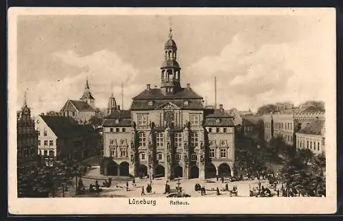 AK Lüneburg, Blick auf das Rathaus