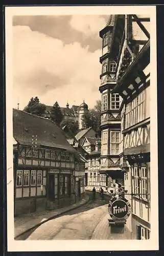 AK Stolberg i. Harz, Blick auf Consistorium und Schloss