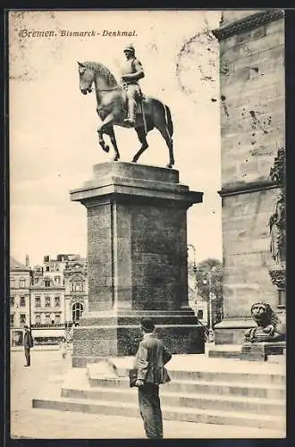 AK Bremen, Bismarck-Denkmal