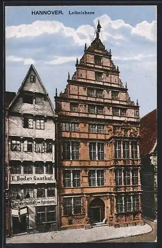 AK Hannover, Leibnizhaus, Gasthof E. Bode