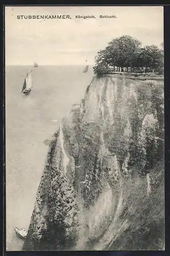 AK Stubbenkammer, Königstuhl, Schlucht