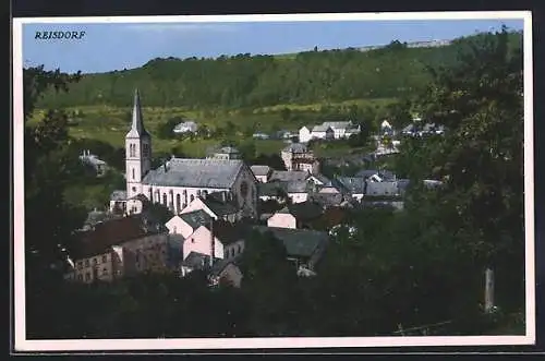 AK Reisdorf, Teilansicht mit Kirche