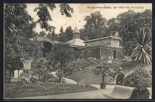 AK Mondorf-les-Bains, Les halles vues de l`Albach