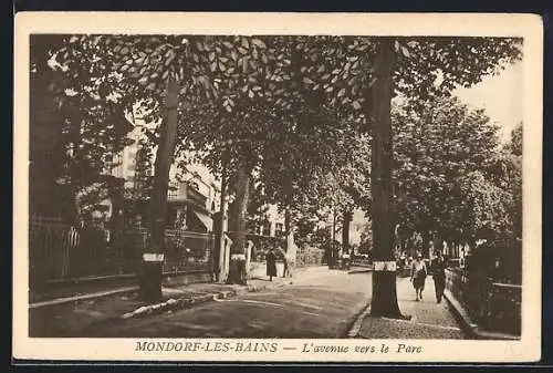 AK Mondorf-les-Bains, l'avenue vers le Parc