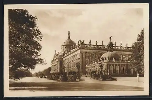 AK Potsdam, Neues Palais, Gesamtbild von Nordosten