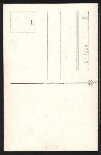 AK Leipzig, Reichsstrasse mit Strassenbahn während der Leipziger Messe