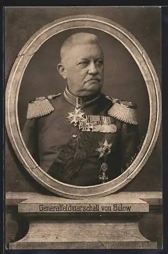 AK Heerführer Generalfeldmarschall von Bülow in Uniform