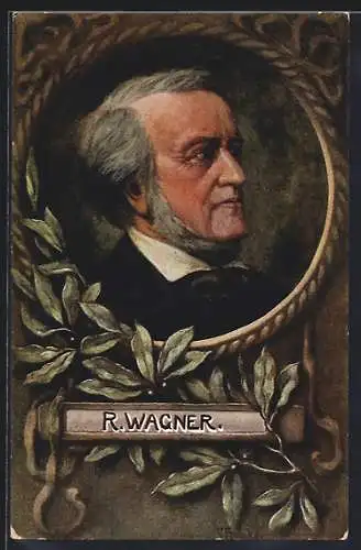 AK Portrait von Richard Wagner, Komponist