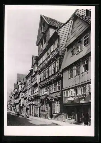 Foto-AK Deutscher Kunstverlag, Nr. 11: Hann.-Münden, Marktstrasse mit Tillyhaus