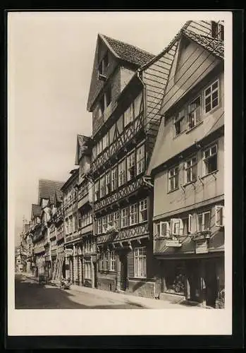 Foto-AK Deutscher Kunstverlag, Nr. 11: Hann.-Münden, Marktstrasse mit Tillyhaus