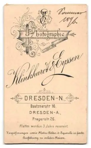 Fotografie Klinkhardt & Eyssen, Dresden, Bautznerstrasse 16, Porträt einer jungen Frau