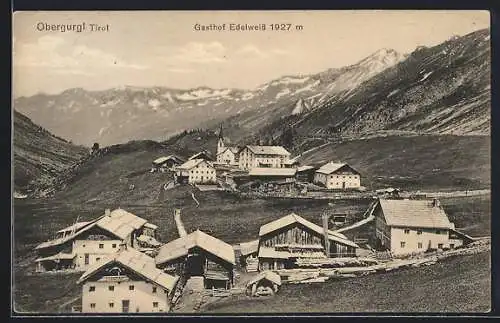 AK Obergurgl /Tirol, Gasthof Edelweiss