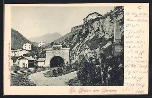 AK St. Anton am Arlberg, Arlbergtunnel Franz Josef I.