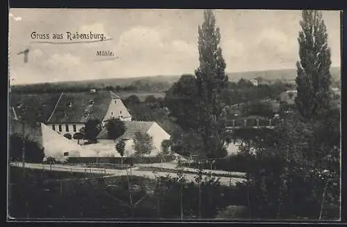 AK Rabensburg, Blick zur Mühle