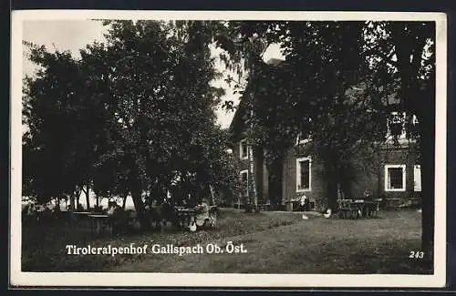 AK Gallspach /Ob.-Öst., Gasthaus Tiroleralpenhof